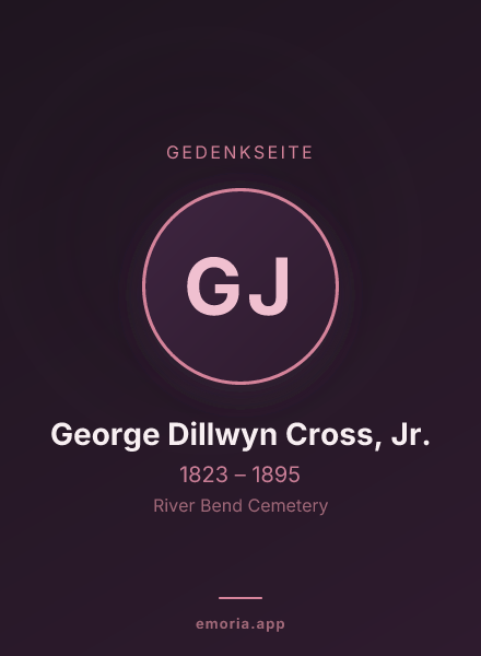Gedenkportrait von George Dillwyn Cross, Jr.