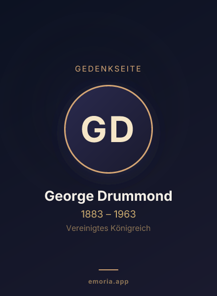 Gedenkportrait von George Drummond