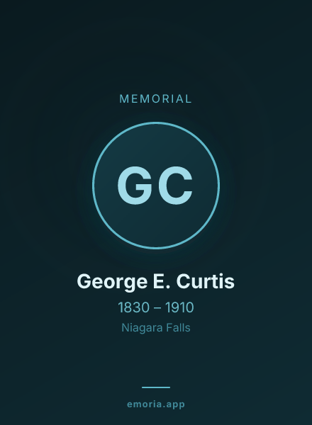 Memorial portrait of George E. Curtis