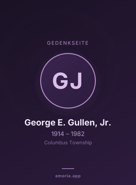 Gedenkportrait von George E. Gullen, Jr.