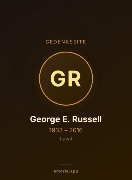 Gedenkportrait von George E. Russell