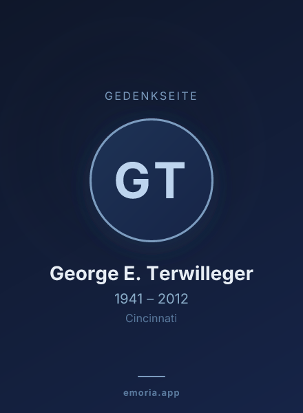 Gedenkportrait von George E. Terwilleger