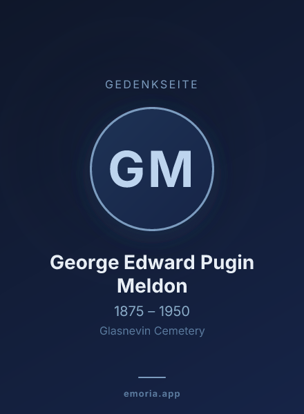 Gedenkportrait von George Edward Pugin Meldon