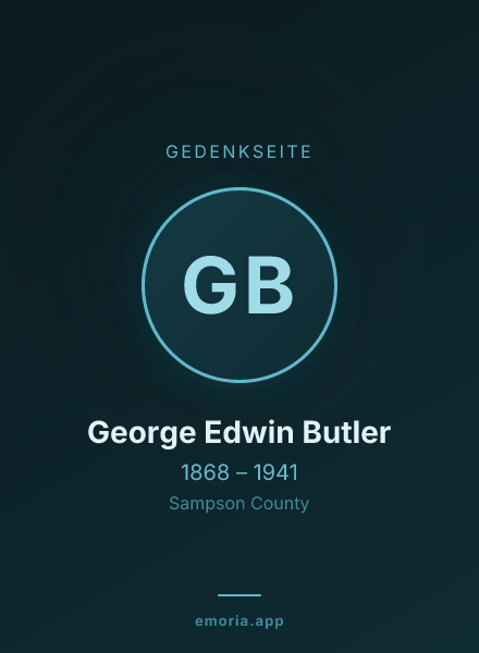 Gedenkportrait von George Edwin Butler