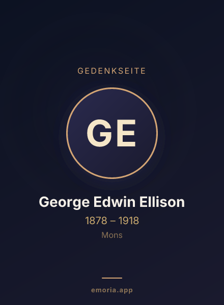 Gedenkportrait von George Edwin Ellison