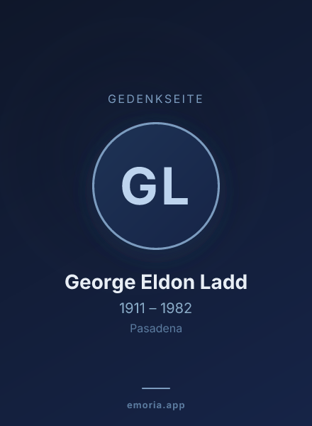 Gedenkportrait von George Eldon Ladd