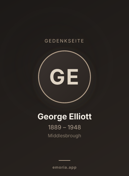 Gedenkportrait von George Elliott