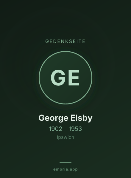 Gedenkportrait von George Elsby