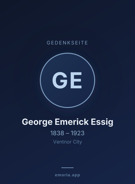 Gedenkportrait von George Emerick Essig