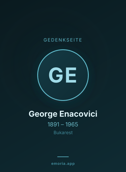 Gedenkportrait von George Enacovici