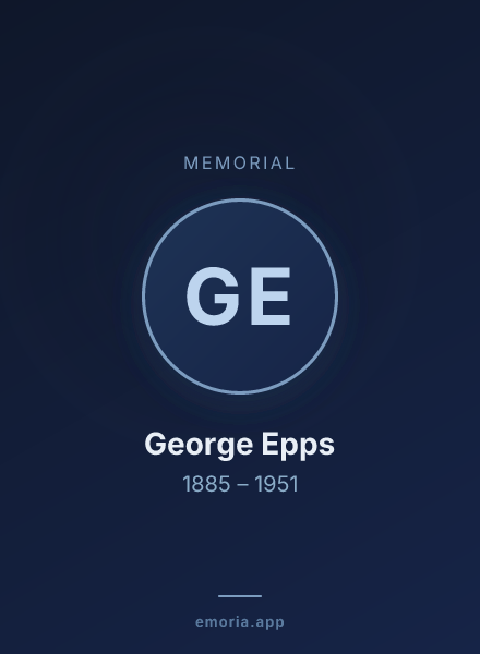 Memorial portrait of George Epps