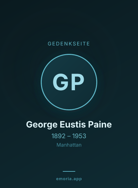 Gedenkportrait von George Eustis Paine