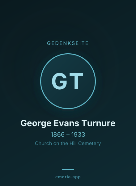 Gedenkportrait von George Evans Turnure
