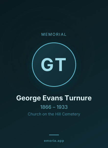 Memorial portrait of George Evans Turnure