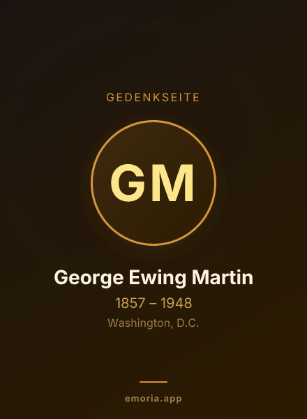 Gedenkportrait von George Ewing Martin