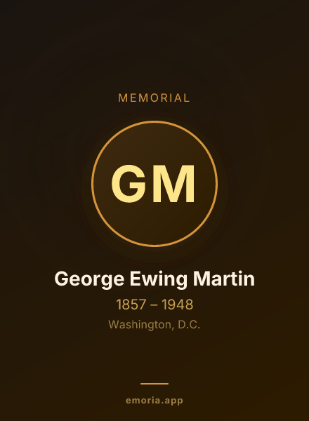 Memorial portrait of George Ewing Martin