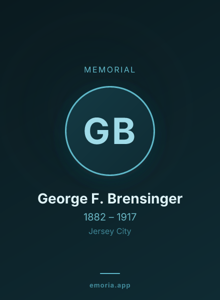 Memorial portrait of George F. Brensinger