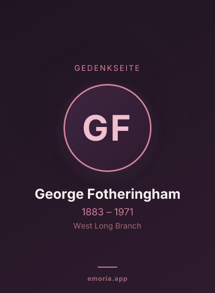 Gedenkportrait von George Fotheringham