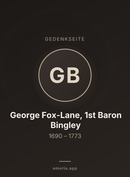 Gedenkportrait von George Fox-Lane, 1st Baron Bingley