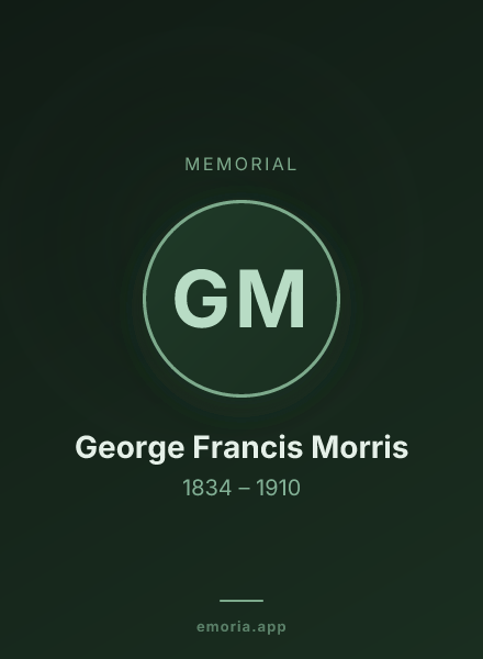 Memorial portrait of George Francis Morris
