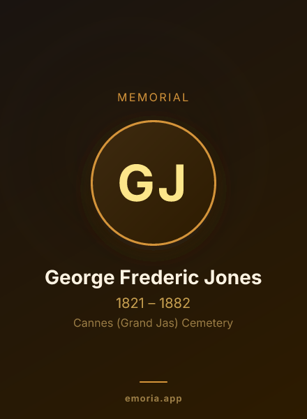 Memorial portrait of George Frederic Jones