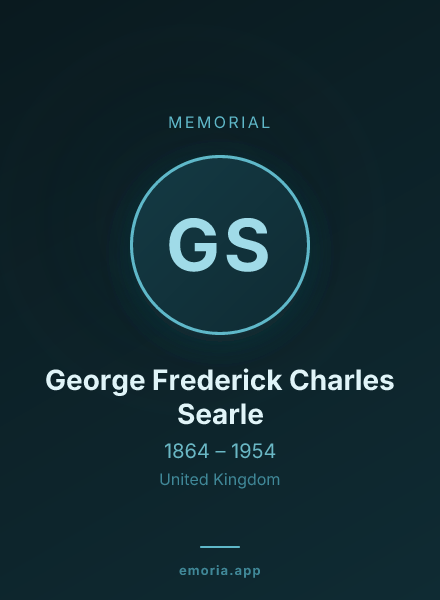 Memorial portrait of George Frederick Charles Searle