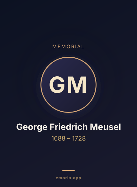 Memorial portrait of George Friedrich Meusel