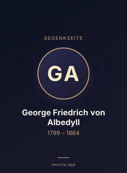 Gedenkportrait von George Friedrich von Albedyll