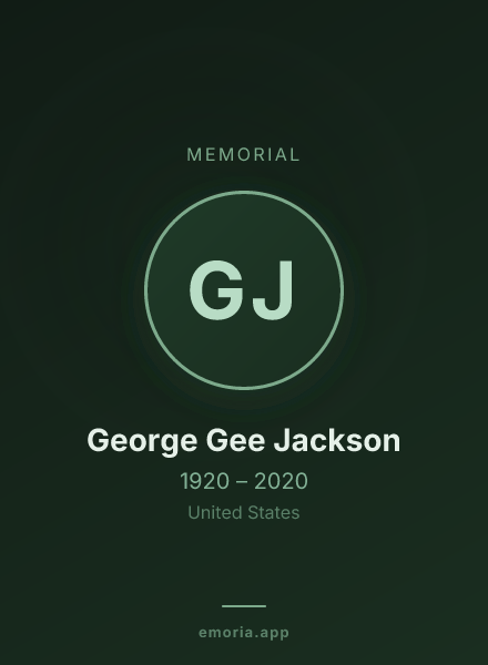 Memorial portrait of George Gee Jackson