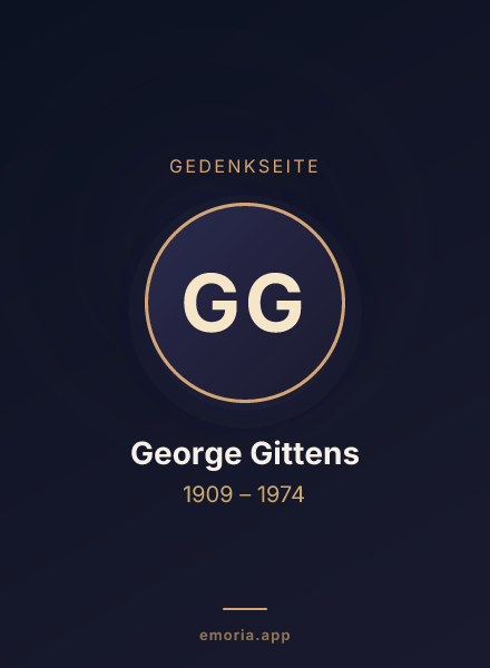 Gedenkportrait von George Gittens