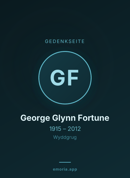 Gedenkportrait von George Glynn Fortune