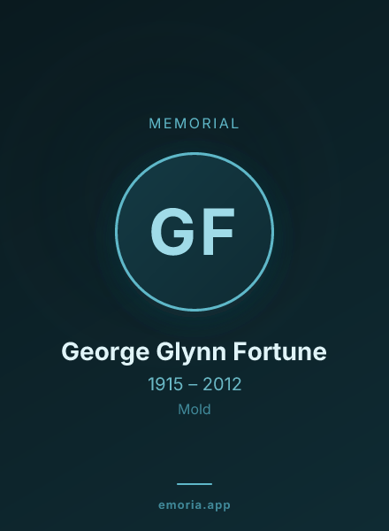 Memorial portrait of George Glynn Fortune