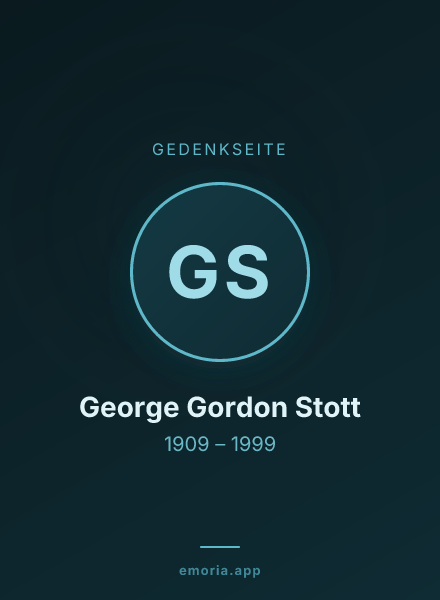 Gedenkportrait von George Gordon Stott