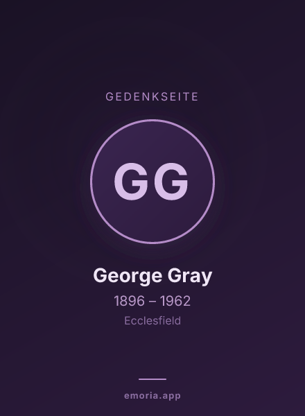 Gedenkportrait von George Gray