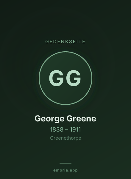 Gedenkportrait von George Greene