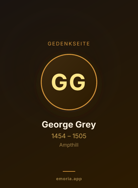 Gedenkportrait von George Grey