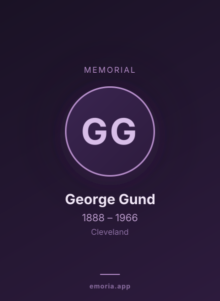 Memorial portrait of George Gund
