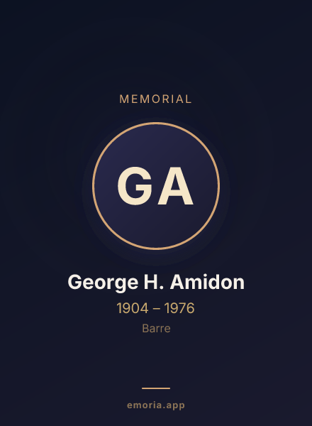 Memorial portrait of George H. Amidon