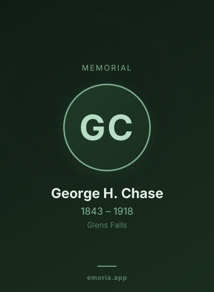 Memorial portrait of George H. Chase
