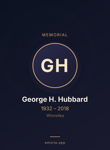 Memorial portrait of George H. Hubbard