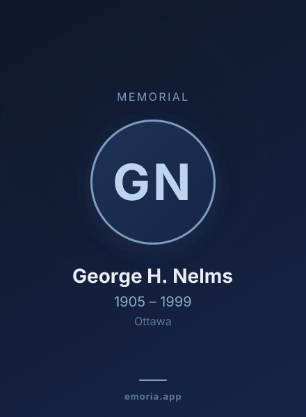 Memorial portrait of George H. Nelms