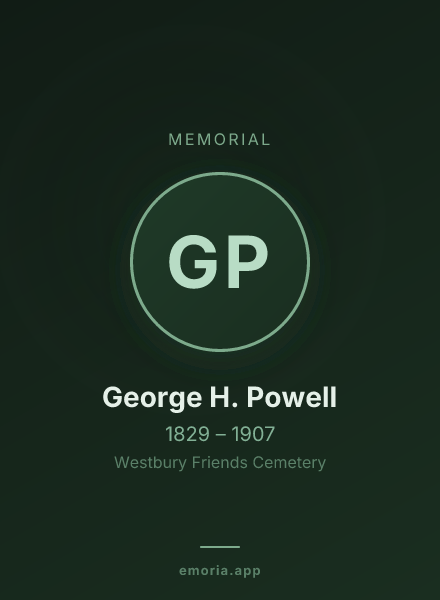 Memorial portrait of George H. Powell