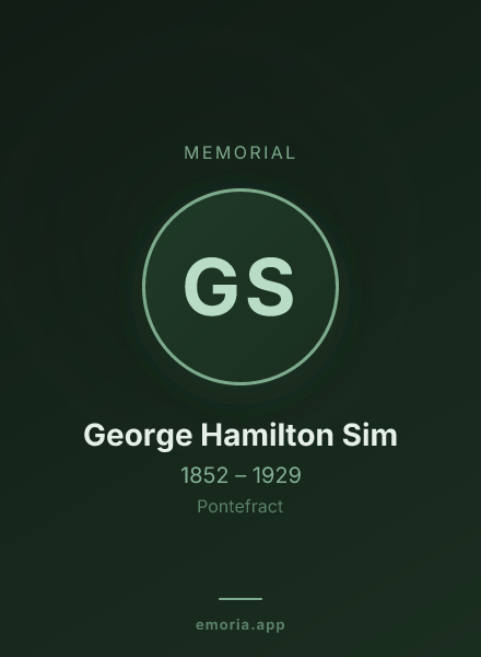 Memorial portrait of George Hamilton Sim