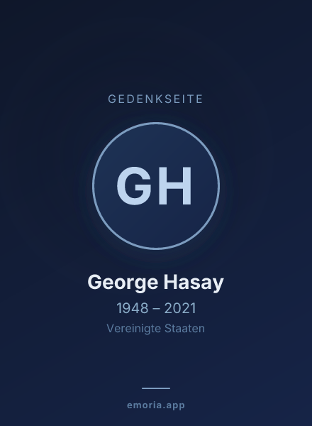 Gedenkportrait von George Hasay