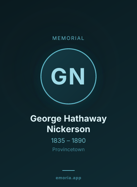 Memorial portrait of George Hathaway Nickerson