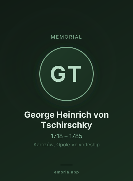 Memorial portrait of George Heinrich von Tschirschky