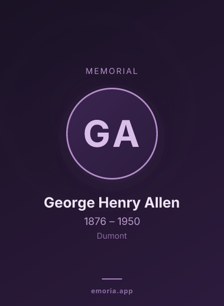 Memorial portrait of George Henry Allen