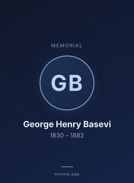Memorial portrait of George Henry Basevi