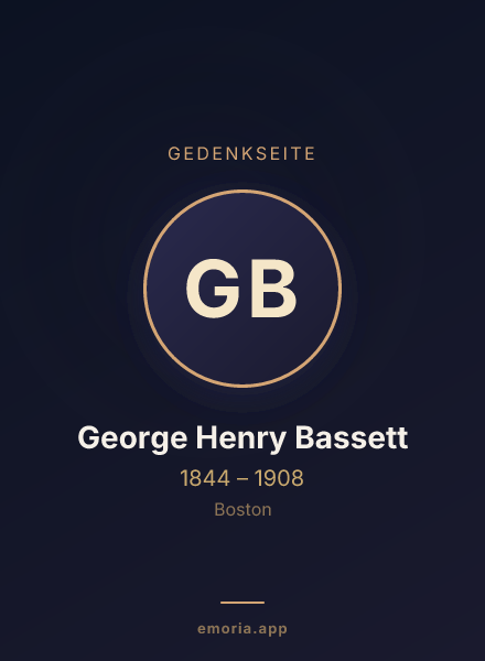 Gedenkportrait von George Henry Bassett