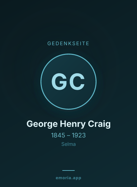 Gedenkportrait von George Henry Craig